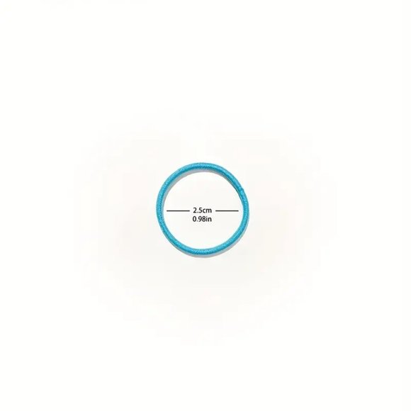 200pcs Of Cute Hair Ties For Kids & Girls - Colorful Elastic Polyester Hair Ties - Picture 8 of 11